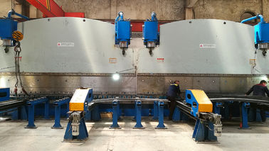 品質  Double linkage CNC hydraulic plate bending machine for light pole production line 工場