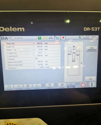 CNC タンドム 液圧プレスブレーキ モデル: 2-We67k-1200/6250 モノポール,トランスミッションチューブルタワーおよび高マストの製造のために