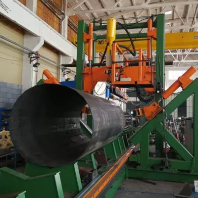 14m直径1.9m鋼管用ダブルアーク多線サブマージアークCNCポールシャット溶接機
