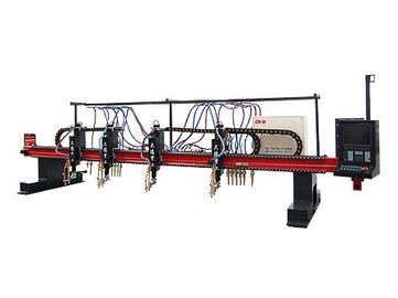 高速複数のヘッドの産業のための縦のストリップ CNC 血しょう打抜き機