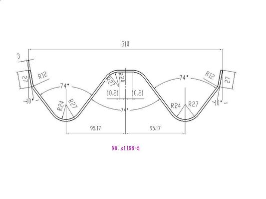 曲がる型は/ハイウェーのガードレールの製造業用具のブレーキ工具細工を押します